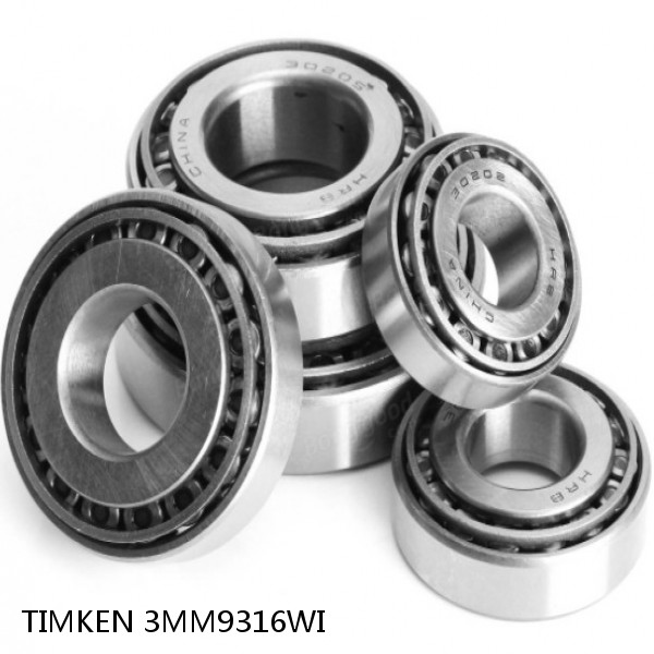 3MM9316WI TIMKEN Tapered Roller Bearings Tapered Single Metric