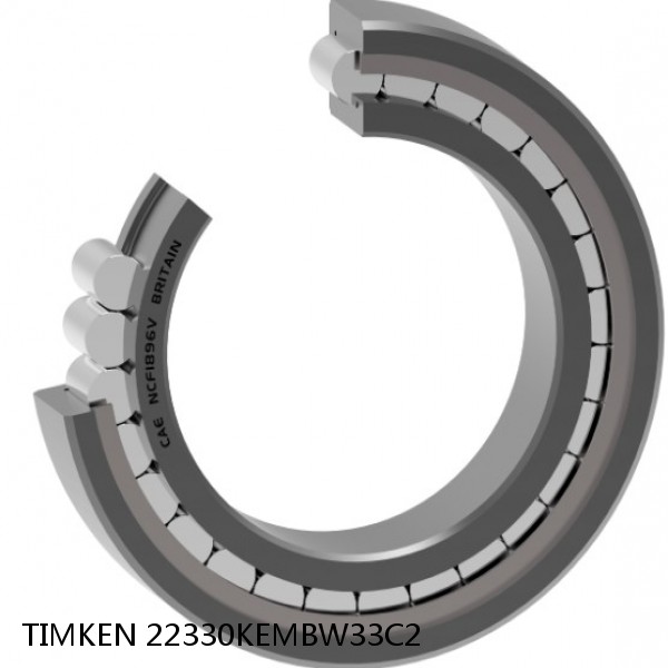 22330KEMBW33C2 TIMKEN Full Complement Cylindrical Roller Radial Bearings