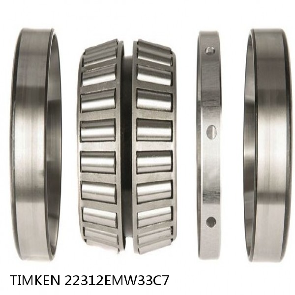 22312EMW33C7 TIMKEN Tapered Roller Bearings TDI Tapered Double Inner Imperial