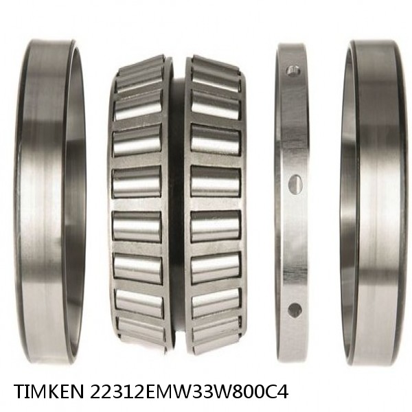 22312EMW33W800C4 TIMKEN Tapered Roller Bearings TDI Tapered Double Inner Imperial