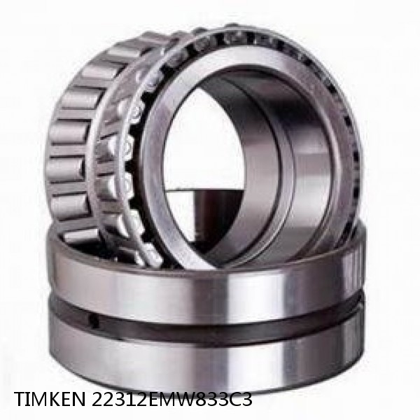 22312EMW833C3 TIMKEN Tapered Roller Bearings TDI Tapered Double Inner Imperial